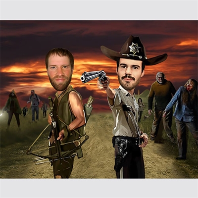 Zombies Caricature from Photos - myDaVinci